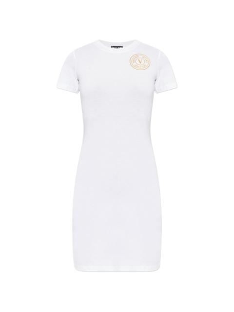 VERSACE JEANS COUTURE short-sleeve logo dress