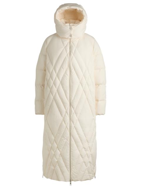 BOSS QUILTED DOWN COAT WITH ADJUSTABLE HOOD