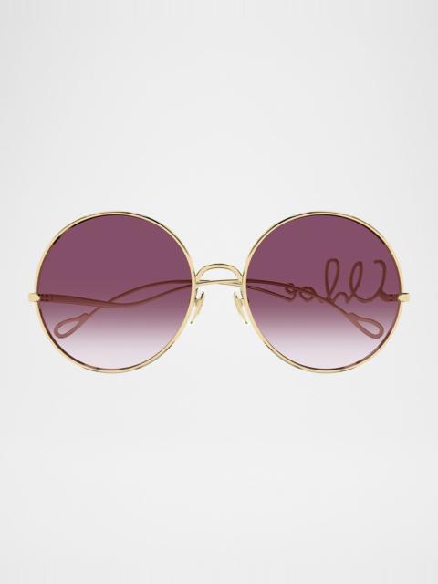 Chloé Iconic Round Metal Sunglasses