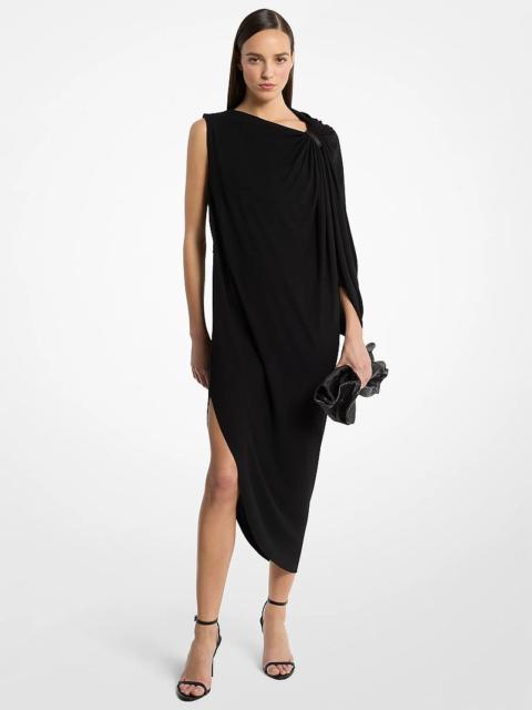 MICHAEL KORS COLLECTION Stretch Matte Jersey Elliptical One-Shoulder Dress