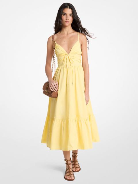 MICHAEL KORS Cotton Poplin Midi Dress