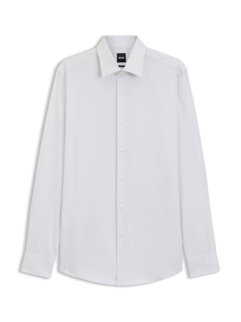 BOSS SLIM-FIT SHIRT IN REFINED ITALIAN COTTON