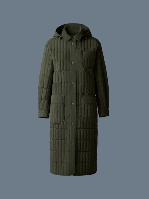 TADOKA Light down vertical quilted coat