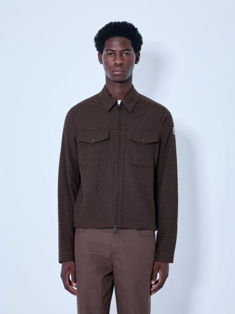 Moncler Checked Zip-Up Jacket