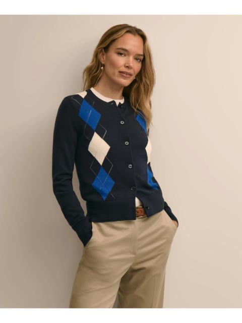 Brooks Brothers Supima® Cotton Argyle Cardigan