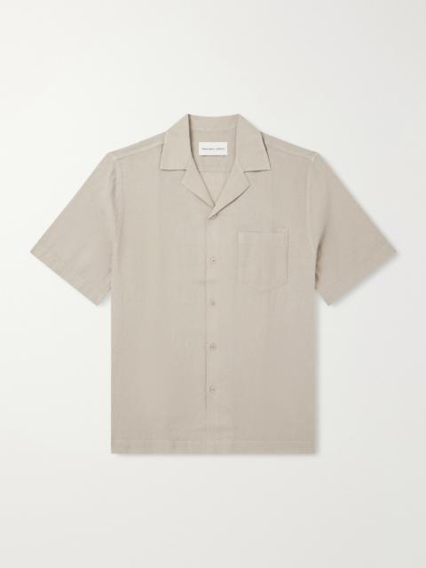 FRESCOBOL CARIOCA Angelo Camp-Collar Linen Shirt