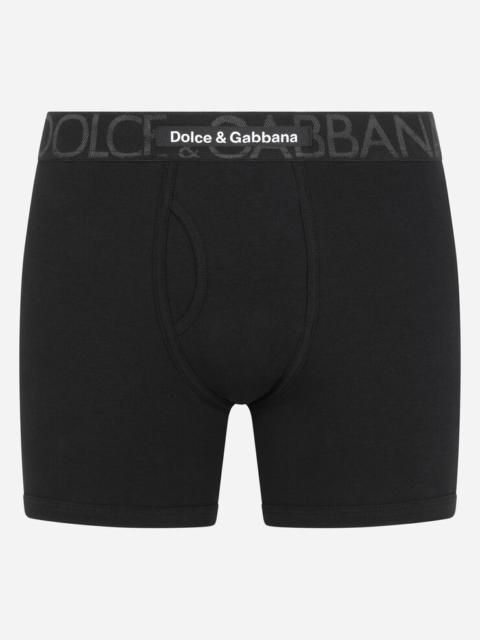 Dolce & Gabbana Long-leg two-way stretch cotton boxers