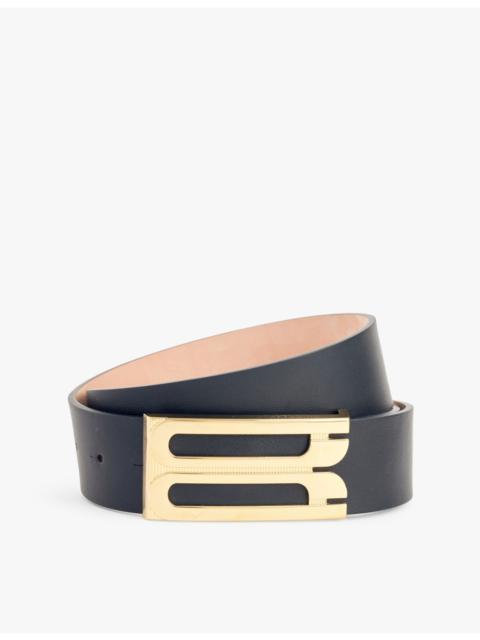 Victoria Beckham Jumbo buckle-embellished leather belt