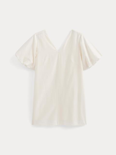 EVERLANE BUBBLE-SLEEVE MINI DRESS IN COTTON SILK VOILE