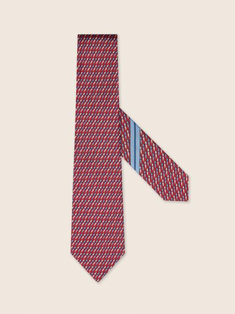 ZEGNA DARK RED SILK TIE