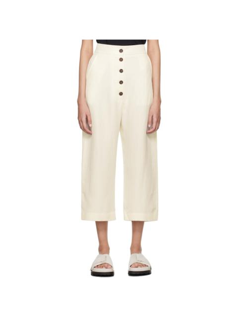 Studio Nicholson White Cori Trousers