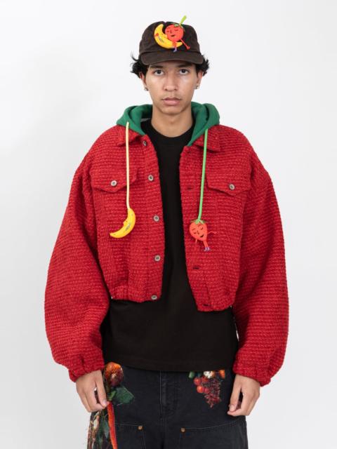 doublet Red Puffed Strawberry Trucker Jacket