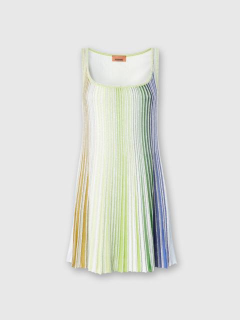 Missoni Striped flared mini-dress with sequins
