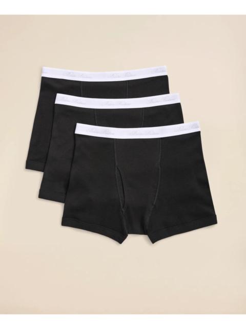 Brooks Brothers Supima® Cotton Boxer Briefs - 3 Pack