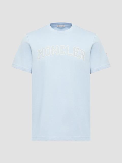 Moncler Men's Crewneck T-Shirt in Cotton - Light Blue