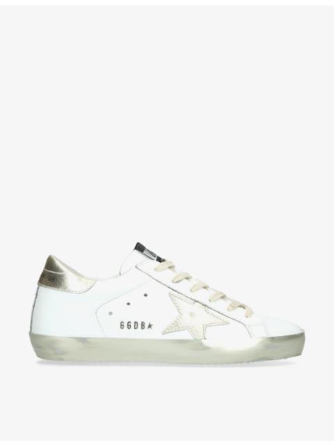 Golden Goose Superstar E37 logo-print leather low-top trainers