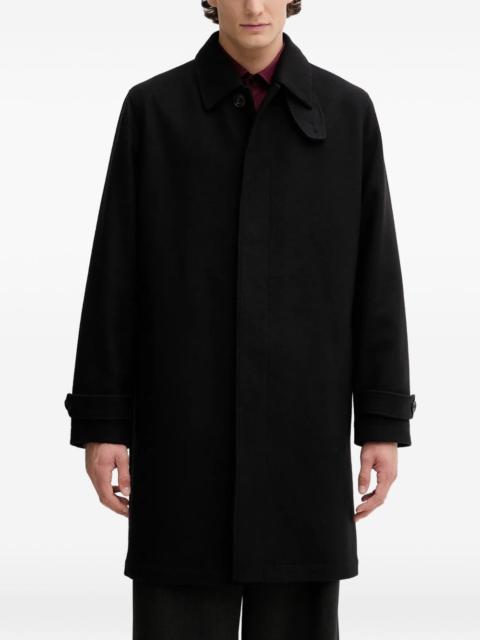 HUGO button-fastening point-collar coat