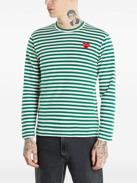 Comme des Garçons PLAY logo-patch cotton T-shirt