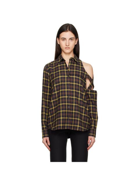 COPERNI Brown Cutout Shirt