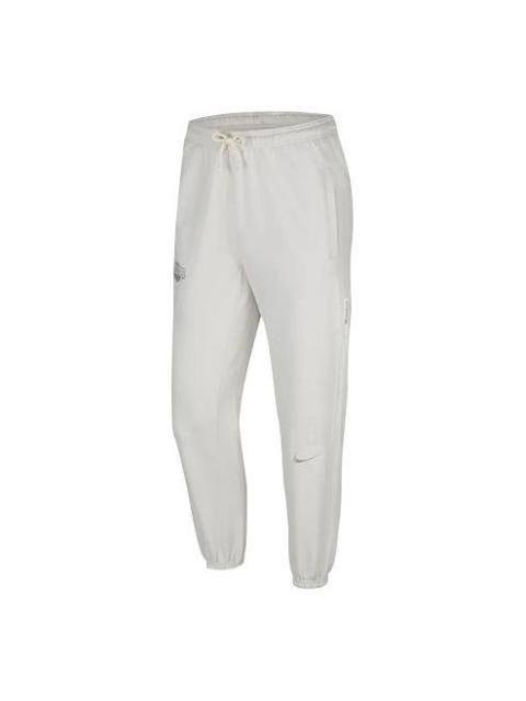 Nike NBA Standard Issue Drawstring Sports Long Pants White Ivory CN3220-072