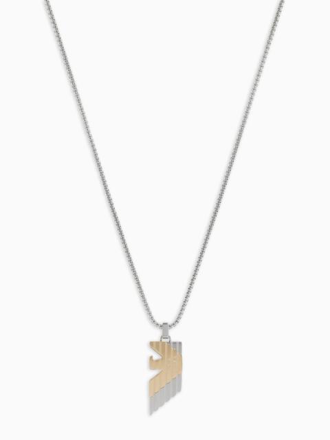 EMPORIO ARMANI Two-Tone Stainless Steel Pendant Necklace