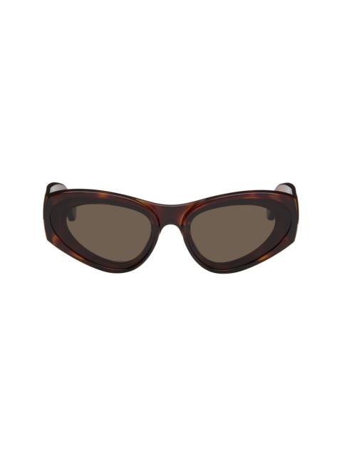 Loewe Brown Paula's Ibiza Goggle Cat-Eye Sunglasses