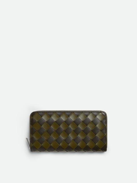 Intrecciato Zip Around Wallet