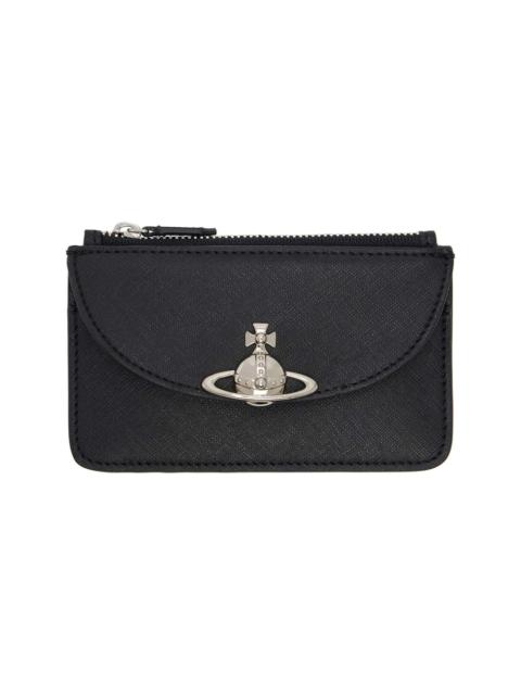 Vivienne Westwood Black Half Moon Card Holder
