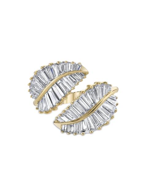 ANITA KO Women's Classic Palm Leaf 18K Yellow Gold & Diamond Cuff Ring - Yellow Gold
