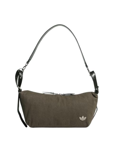 adidas (WMNS) adidas Buckle Crossbody Bag with Cotton 'Cargo Brown Black' KT0864
