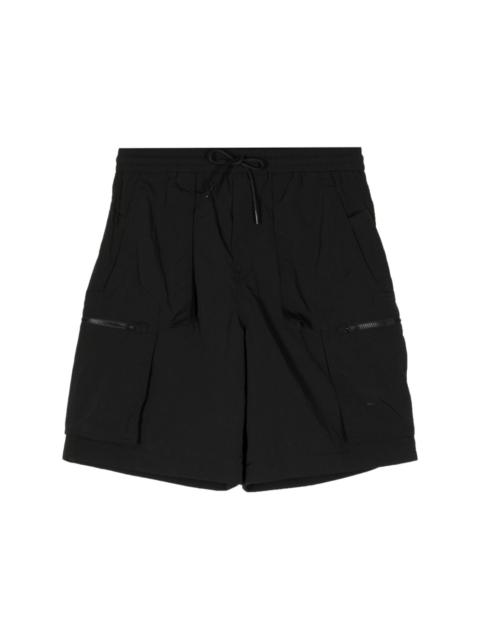 drawstring-waist panelled shorts