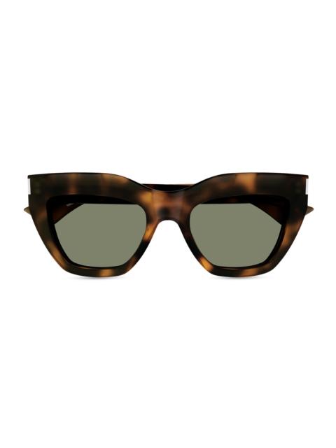 SAINT LAURENT Men's 53MM Square Acetate Sunglasses - Havana Black
