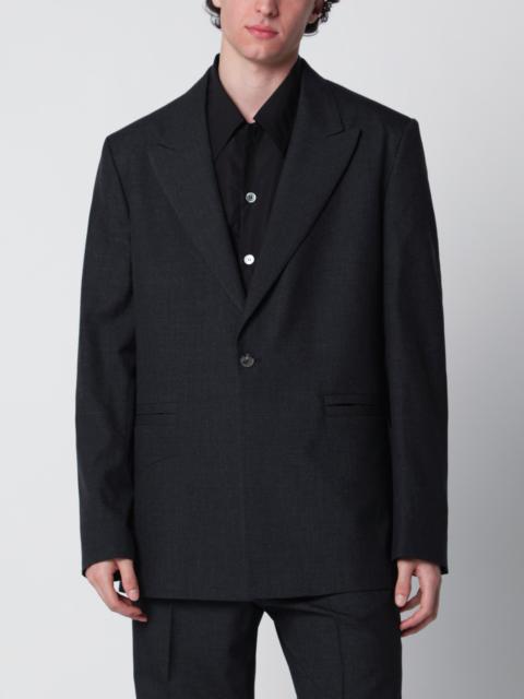 NAMACHEKO Single-Breasted Jacket Grey Pattern in Wool