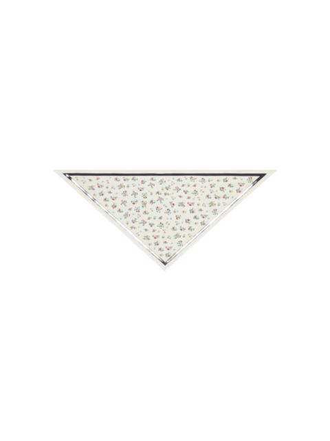 TORY BURCH floral triangle scarf