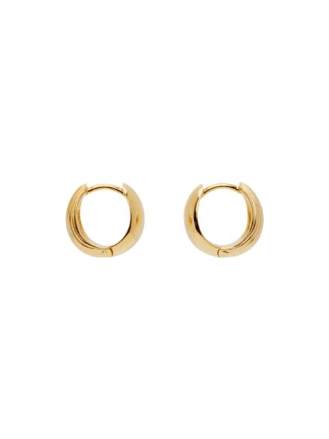 Sophie Buhai Gold Reversible Hinged Hoop Earrings