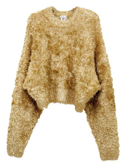 Noir Kei Ninomiya lamé-knit sweater