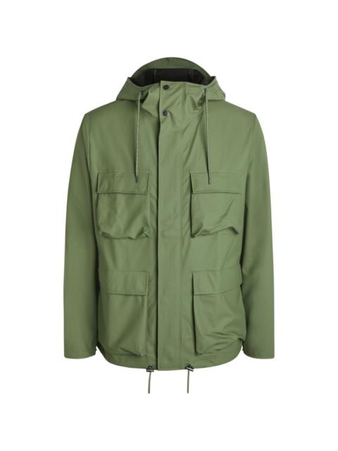 RAINS cargo-pockets hooded jacket