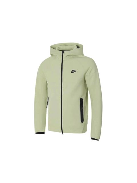Nike Nike Tech Fleece Full-Zip Windrunner Sweatshirt (Asia Sizing) Yellow/Green