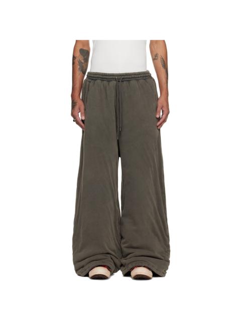 LU'U DAN Gray Wadded Bontans Sweatpants