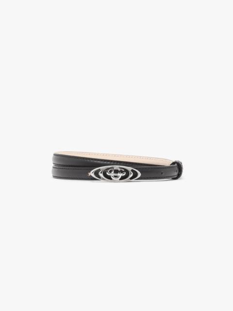 CASABLANCA Black Mini Warped Logo Belt | Casablanca Paris