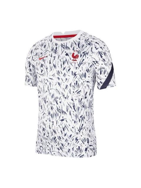 Nike Nike France National Team 20/21 Pre Match Jersey 'Navy White' CD2578-100