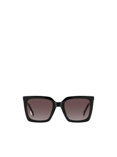 CAROLINA HERRERA logo-plaque square-frame sunglasses