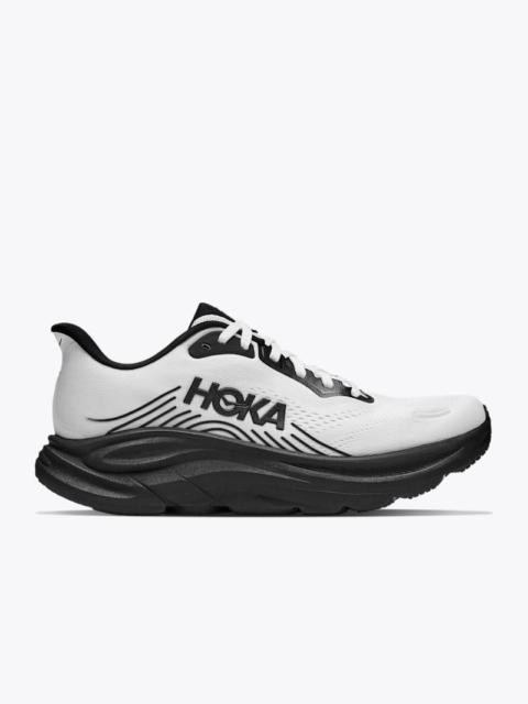 HOKA Men's Clifton 11 Shoes in White/Black