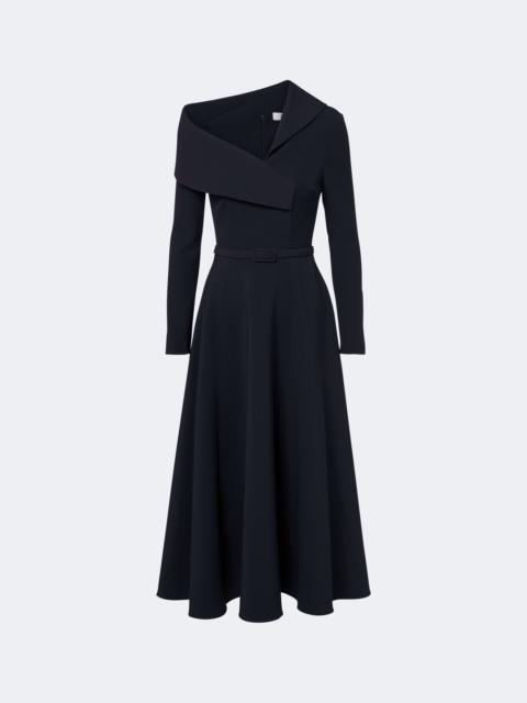 Safiyaa Asymmetric crêpe cocktail dress