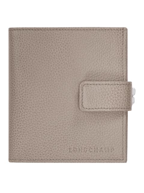 Longchamp Le Foulonné Compact wallet Turtledove - Leather