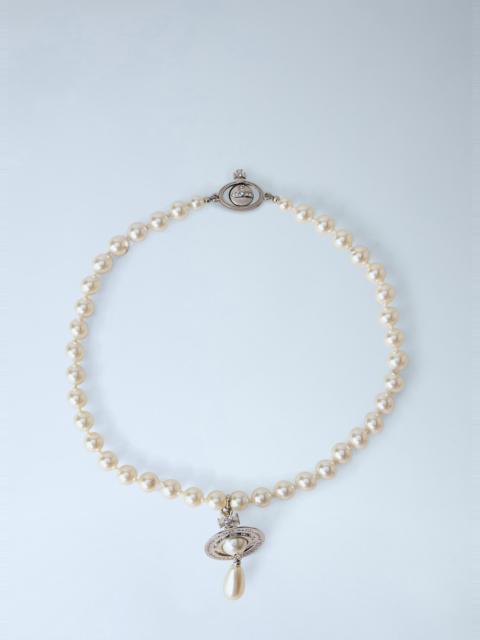 Vivienne Westwood One Row Pearl Drop Choker