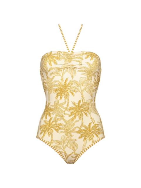 ERES Ailleurs bustier floral-print swimsuit