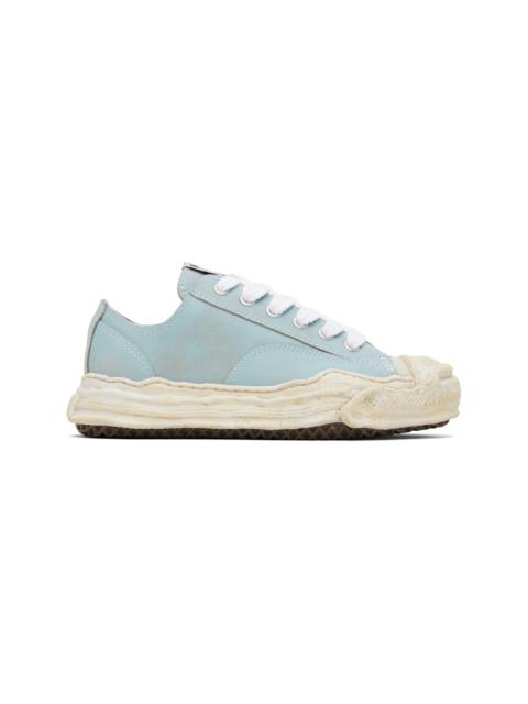 Maison MIHARAYASUHIRO Blue 'Hank' OG Sole Shrink Leather Low-Top Sneakers