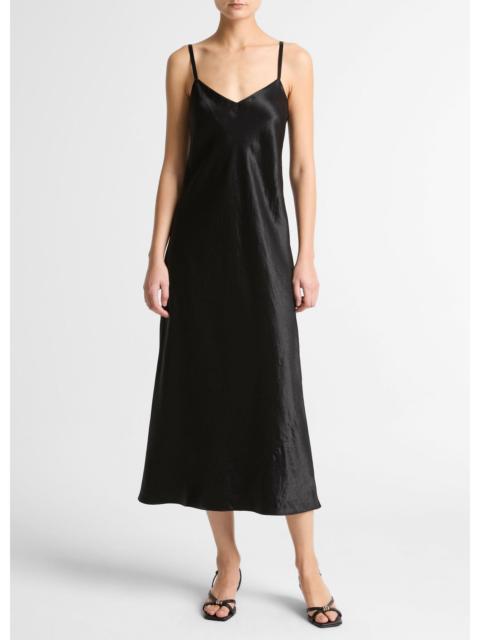 Vince Satin V-Neck Slip Dress