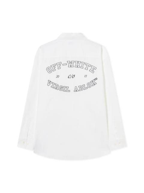 Off-White White Popeline Oversized Shirt